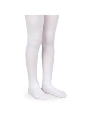 Jefferies Socks Girls 4-6Yrs Ivory Pima Cotton Uniform Pantyhose Tights G34-2